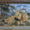 Картина "Африканские львы" - Гобелен ( в двойной раме) (Копировать)  