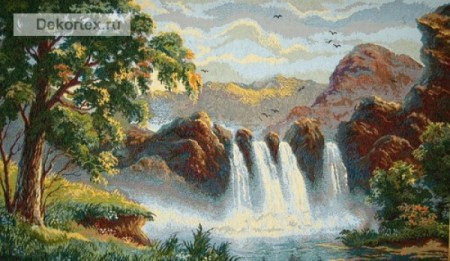 Водопад - Гобелен(в раме)  