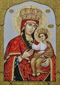 Икона Богородица Черниговская - Гобелен(в раме)  