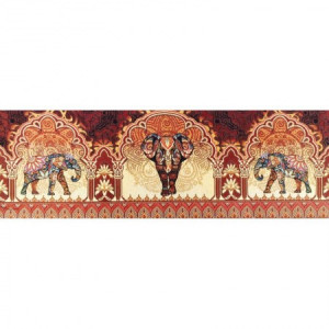 Гобеленовая наволочка для декоративной подушки "Слоны"  
