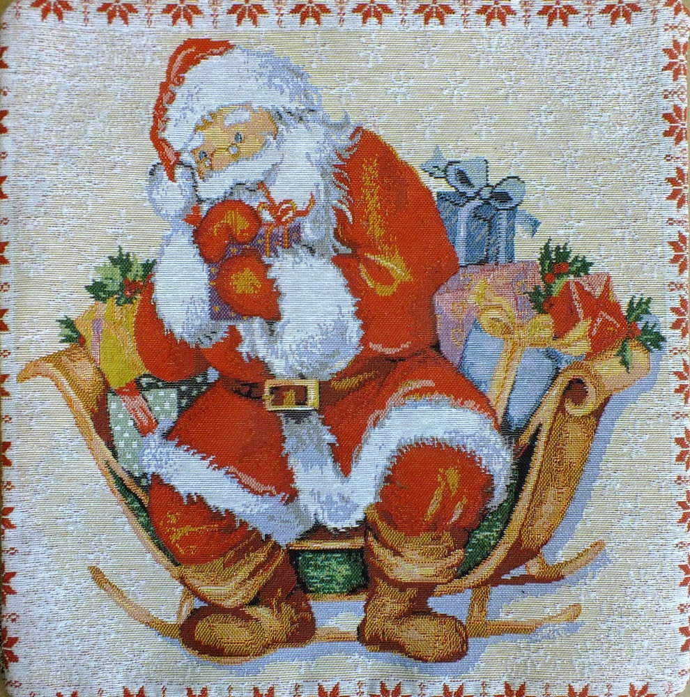 Декоративный чехол "Санта-Клауса" (35*35)  