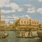 "Венеция город на воде"- Гобелен ( в багетной раме)  