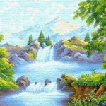 Лесная прохлада - Гобелен(в раме)  