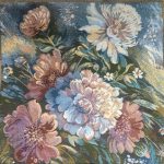 Декоративный чехол" Кот в розах" 50*50  