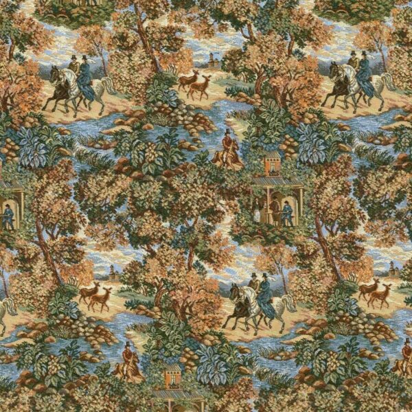 Гобеленовая ткань "Прогулка" 10786334031 (Гобелен под заказ)  