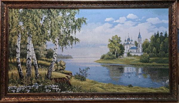 "Святые берега"- Гобелен ( в багетной раме)  